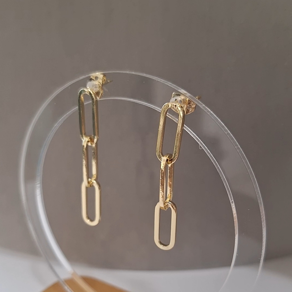 paperclips dangle earrings